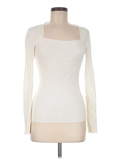 Pre-owned H&m Pullover Sweater In Ivory