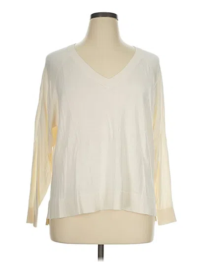 Pre-owned H&m Pullover Sweater In Ivory