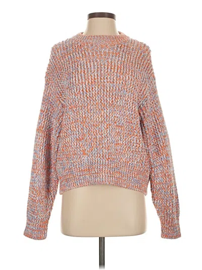 Pre-owned H&m Pullover Sweater In Orange