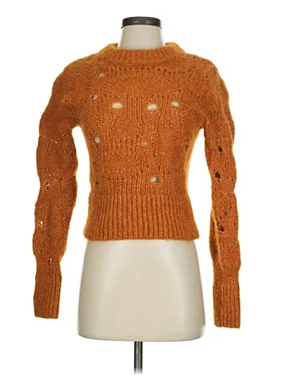 Pre-owned H&m Pullover Sweater In Orange
