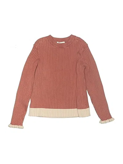 Pre-owned H&m Kids' Pullover Sweater In Orange
