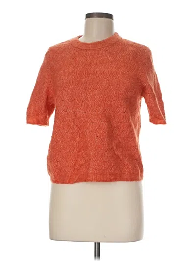 Pre-owned H&m Pullover Sweater In Orange