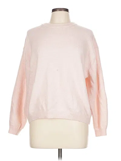 Pre-owned H&m Pullover Sweater In Pink