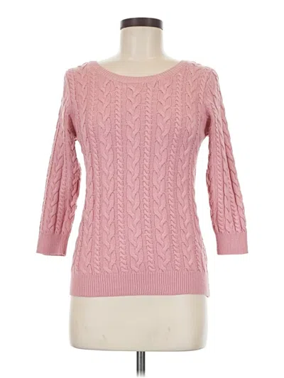Pre-owned H&m Pullover Sweater In Pink