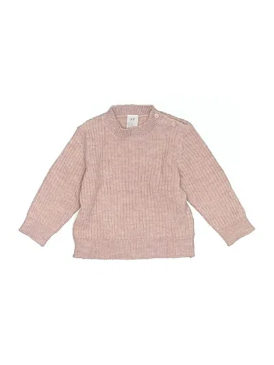 Pre-owned H&m Babies' Pullover Sweater In Pink