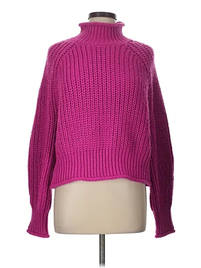 Pre-owned H&m Pullover Sweater In Pink