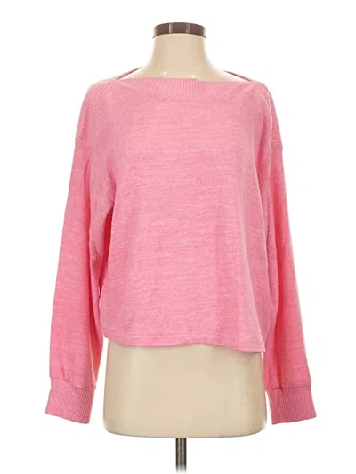Pre-owned H&m Pullover Sweater In Pink