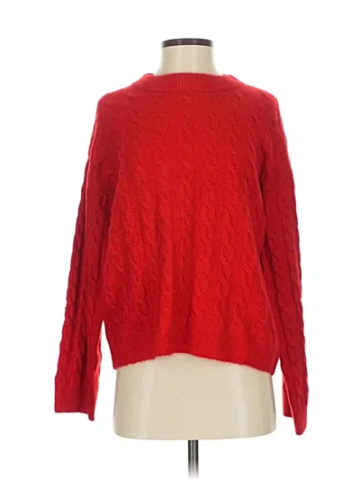 Pre-owned H&m Pullover Sweater In Red