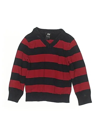 Pre-owned H&m Kids' Pullover Sweater In Red