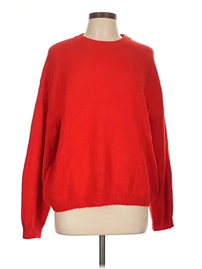 Pre-owned H&m Pullover Sweater In Red
