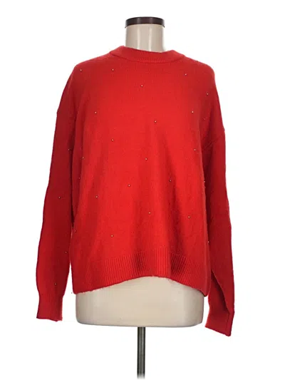 Pre-owned H&m Pullover Sweater In Red