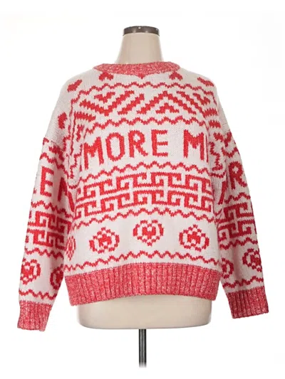Pre-owned H&m Pullover Sweater In Red