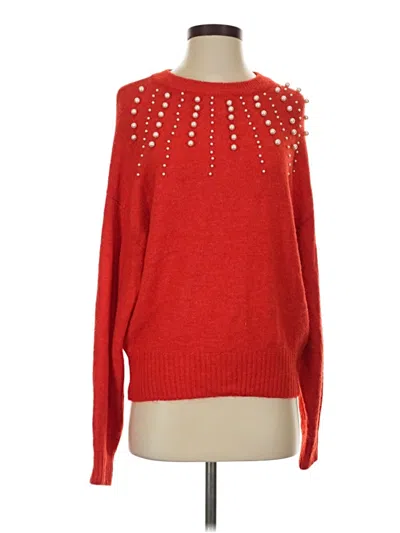 Pre-owned H&m Pullover Sweater In Red