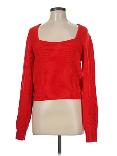 Pre-owned H&m Pullover Sweater In Red