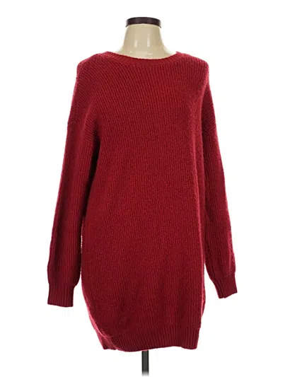 Pre-owned H&m Pullover Sweater In Red