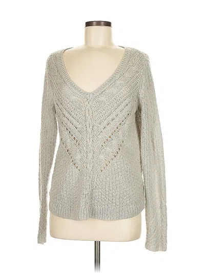 Pre-owned H&m Pullover Sweater In Silver