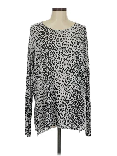Pre-owned H&m Pullover Sweater In Silver