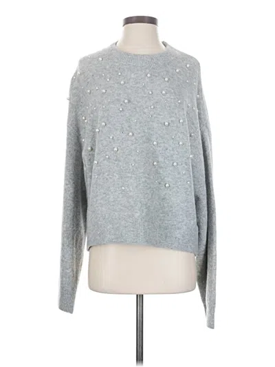 Pre-owned H&m Pullover Sweater In Silver
