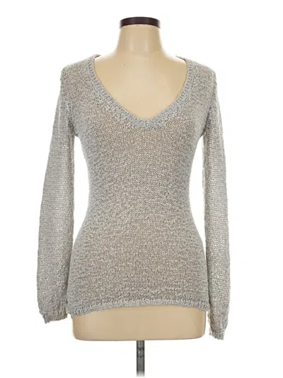 Pre-owned H&m Pullover Sweater In Silver