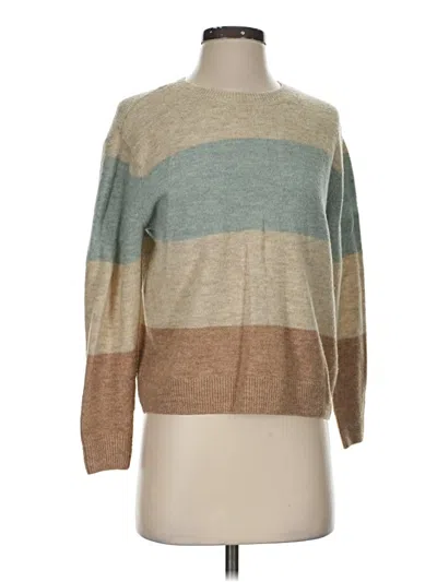 Pre-owned H&m Pullover Sweater In Tan