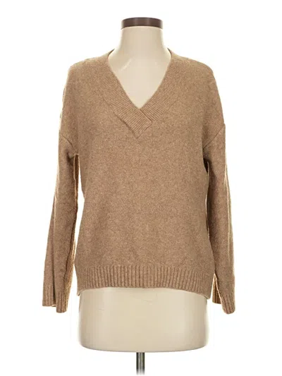 Pre-owned H&m Pullover Sweater In Tan