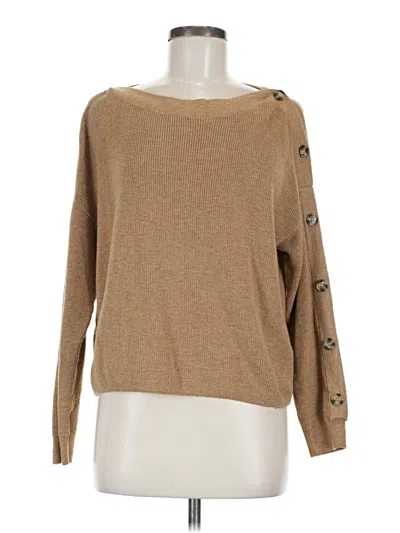 Pre-owned H&m Pullover Sweater In Tan