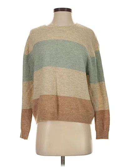 Pre-owned H&m Pullover Sweater In Tan