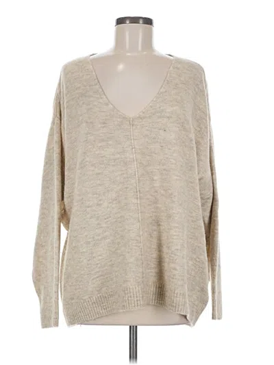 Pre-owned H&m Pullover Sweater In Tan