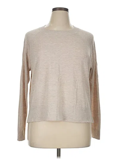 Pre-owned H&m Pullover Sweater In Tan