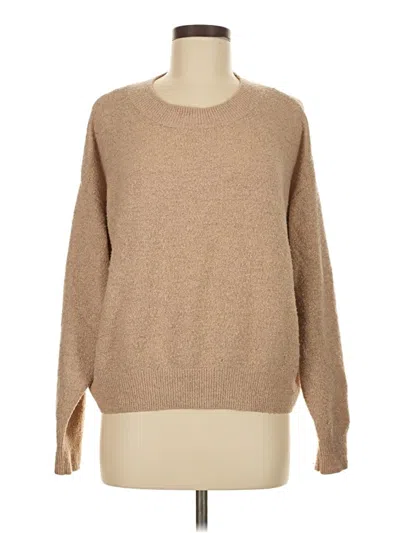 Pre-owned H&m Pullover Sweater In Tan
