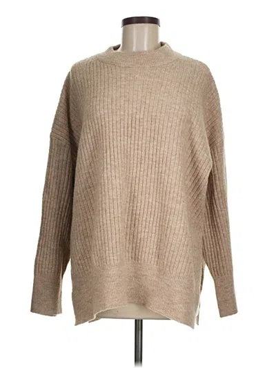 Pre-owned H&m Pullover Sweater In Tan