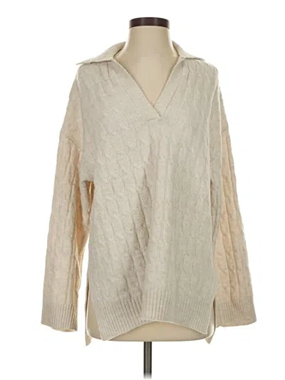 Pre-owned H&m Pullover Sweater In Tan