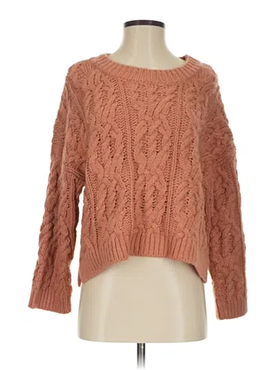 Pre-owned H&m Pullover Sweater In Tan