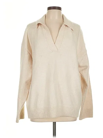 Pre-owned H&m Pullover Sweater In Tan