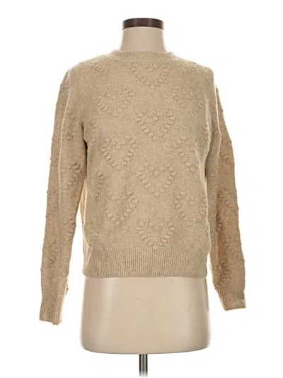 Pre-owned H&m Pullover Sweater In Tan