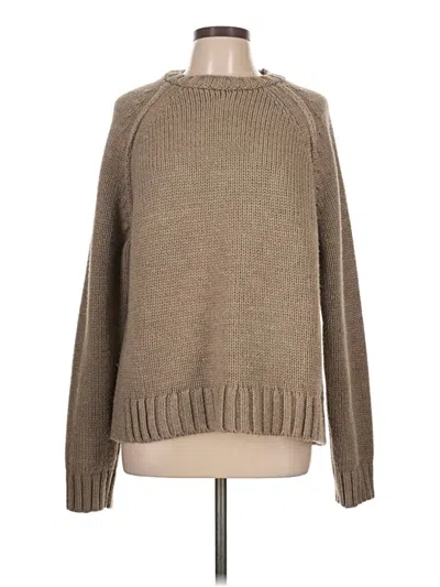 Pre-owned H&m Pullover Sweater In Tan
