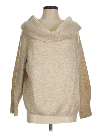 Pre-owned H&m Pullover Sweater In Tan