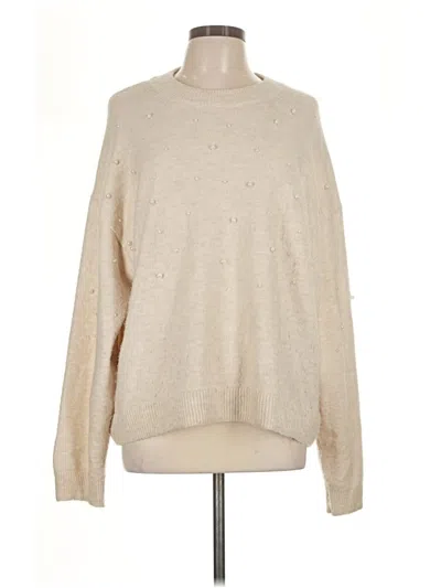 Pre-owned H&m Pullover Sweater In Tan