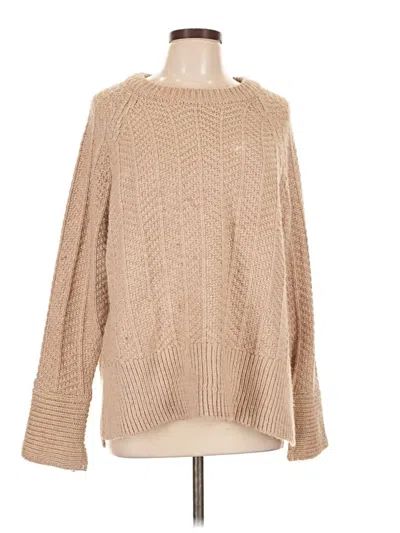 Pre-owned H&m Pullover Sweater In Tan