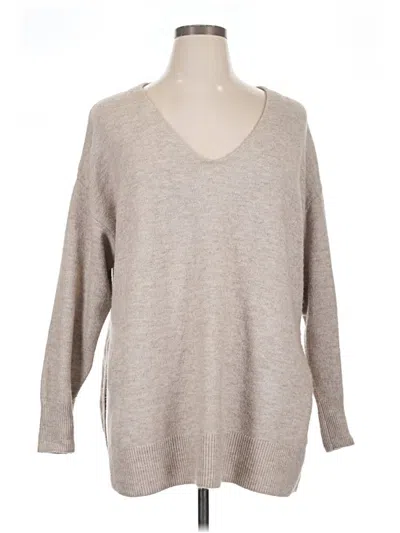 Pre-owned H&m Pullover Sweater In Tan