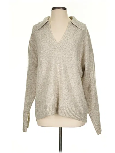 Pre-owned H&m Pullover Sweater In Tan