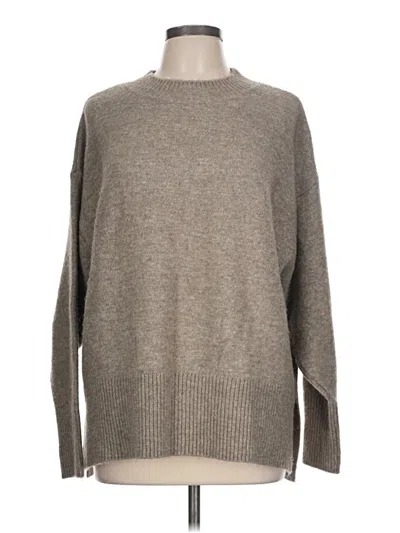 Pre-owned H&m Pullover Sweater In Tan