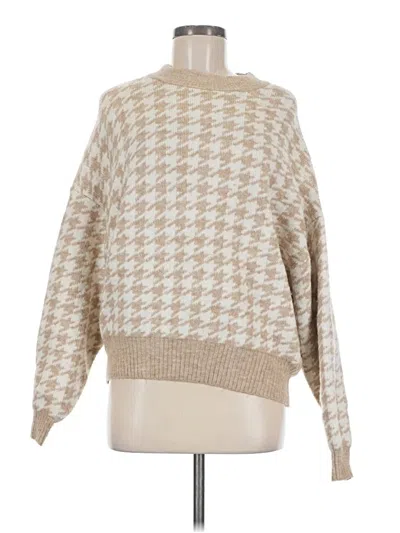 Pre-owned H&m Pullover Sweater In Tan