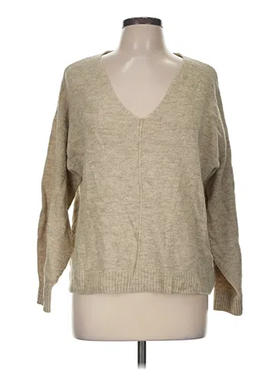 Pre-owned H&m Pullover Sweater In Tan