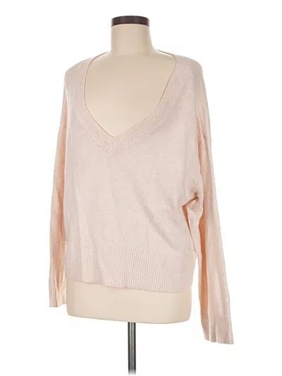 Pre-owned H&m Pullover Sweater In Tan