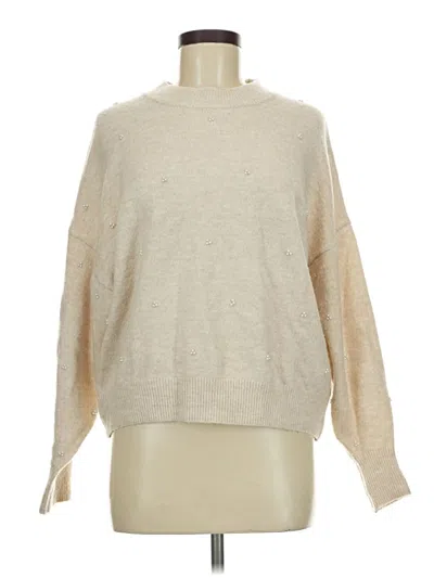 Pre-owned H&m Pullover Sweater In Tan