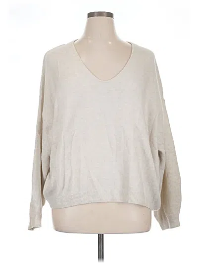 Pre-owned H&m Pullover Sweater In Tan