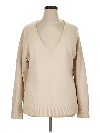 Pre-owned H&m Pullover Sweater In Tan