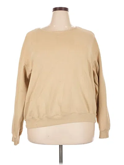 Pre-owned H&m Pullover Sweater In Tan