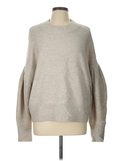 Pre-owned H&m Pullover Sweater In Tan